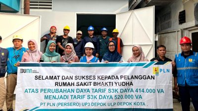 PLN ULP Depok Kota Tingkatkan Keandalan Listrik di RS. Bhakti Yudha dengan Sukses Lakukan Energize Perubahan Daya