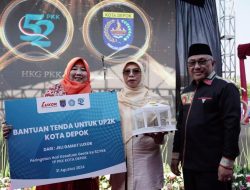 11 UP2K di Kota Depok dapat bantuan tenda dari PT Luxor Indonesia